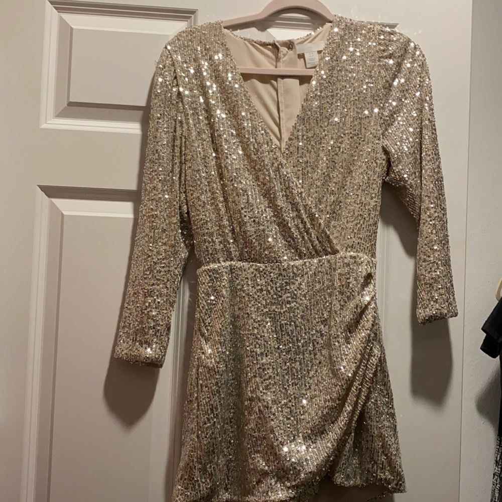 H&M shiny dress